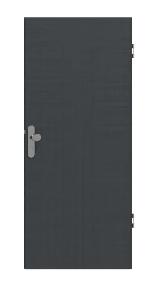 Widok frontowy - Cotton like antracyt Basic drzwi wejściowe do mieszkania - Huga