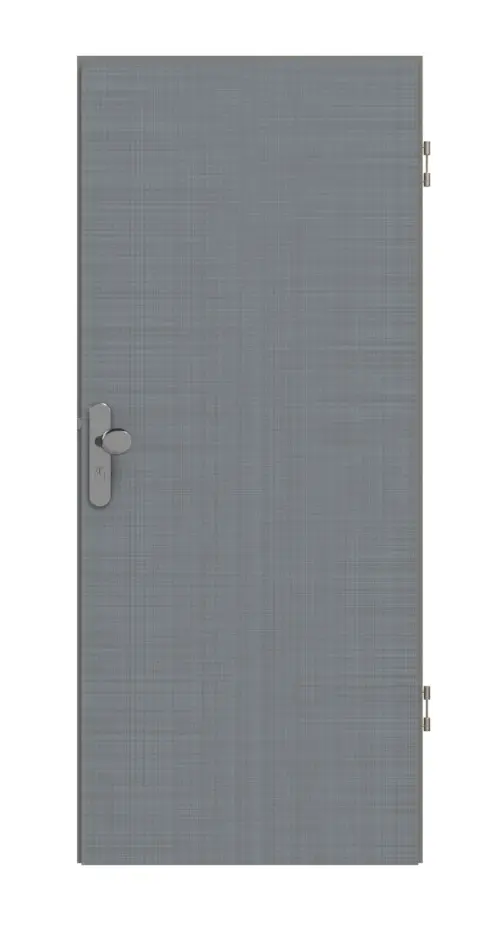 Widok frontowy drzwi wejściowych do mieszkania Basic Cotton like Hygge szary - Huga