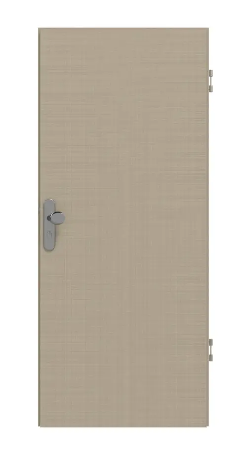 Widok frontowy Cotton like taupe (kolor ciemnoszaro-brązowy) Basic drzwi wejściowe do mieszkania - Huga