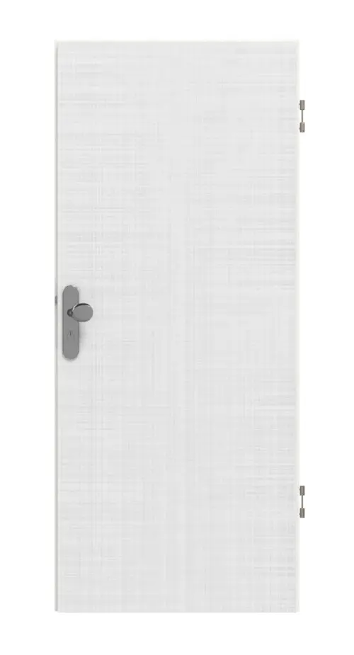 Widok frontowy: drzwi wejściowe do mieszkania Basic biel bawełniana - Huga