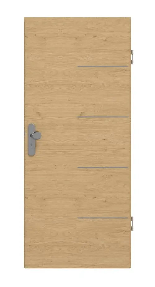GARANT Drzwi wejściowe do mieszkania Corona 734 Quer Authentic dąb szypułkowy CePaL