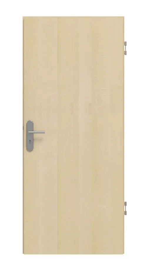 Widok frontowy klonu kanadyjskiego klasyczne drzwi wejściowe do mieszkania fornirowane drewnem naturalnym - Jeld-Wen