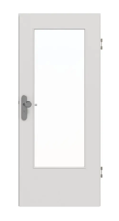 GARANT drzwi wejściowe do mieszkania 0160-60 Silver Grey CePaL z przeszkleniem LA-DIN