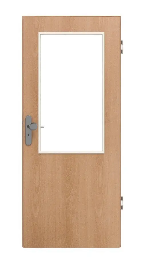 Widok frontowy marki WESTAG drzwi wejściowe do mieszkania buk Blumig BU 88 PortaLit CPL z przeszkleniem LA-100
