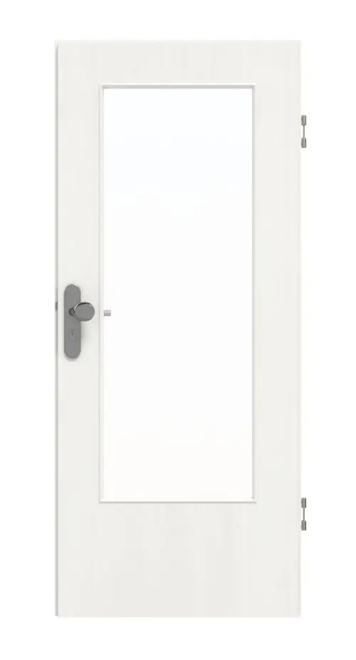 GARANT drzwi wejściowe do mieszkania Authentic Bianco GCK08 z przeszkleniem LA-DIN