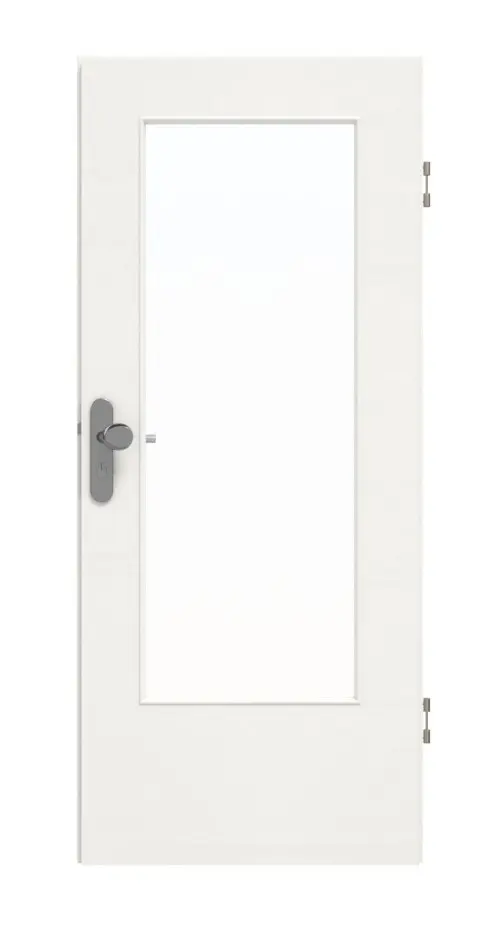 GARANT Drzwi wejściowe do mieszkania Quer Authentic Bianco GCK08 z przeszkleniem LA-DIN