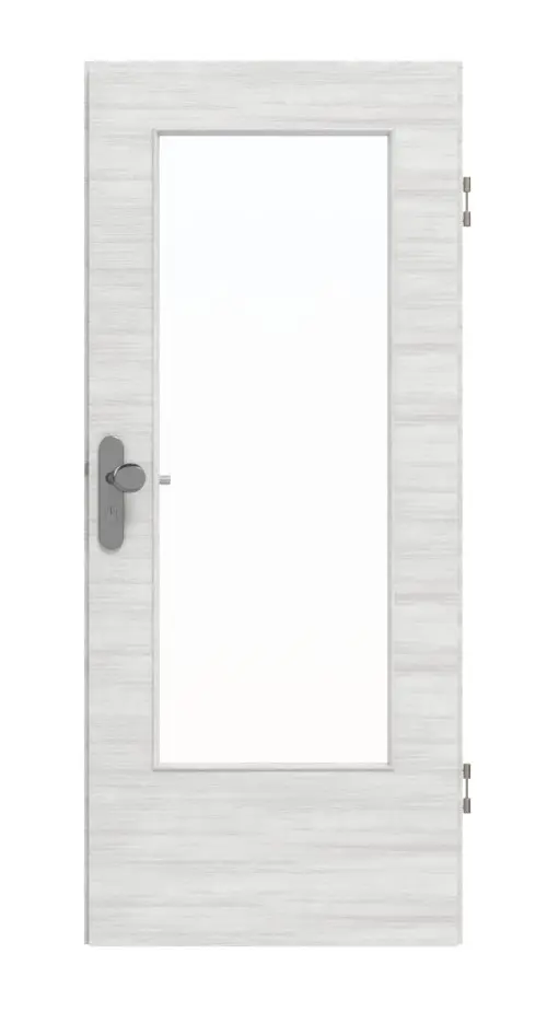 Garant drzwi wejściowe do mieszkania wzdłuż Authentic Grigio GCK08 z przeszkleniem LA-DIN