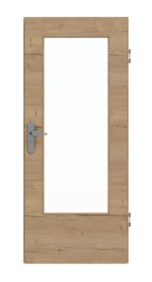 GARANT Drzwi wejściowe do mieszkania Quer Authentic Risseiche CePaL z przeszkleniem LA-DIN