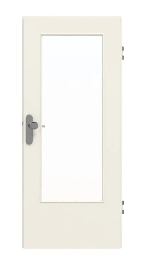 GARANT drzwi wejściowe do mieszkania biały lakier 9010 z przeszkleniem LA-DIN
