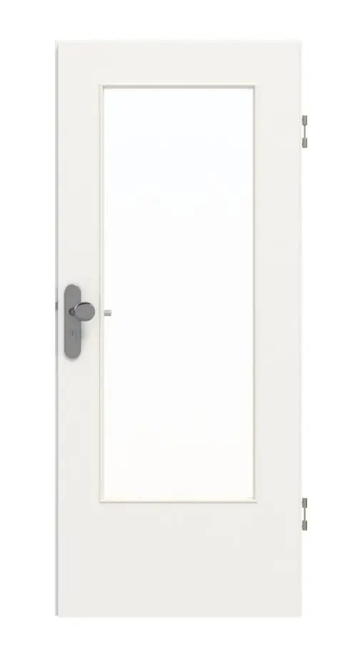 GARANT drzwi wejściowe do mieszkania biały lakier 9016 GHK08 z przeszkleniem LA-DIN