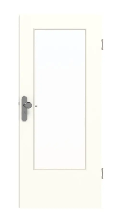 GARANT drzwi wejściowe do mieszkania U11026SD biel kryształowa GHK08 z przeszkleniem LA-DIN