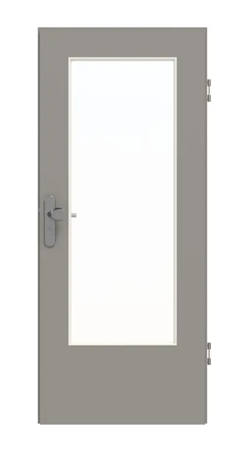 GARANT Drzwi wejściowe do mieszkania U12115SD Platynowy szary GHK08 z przeszkleniem LA-DIN