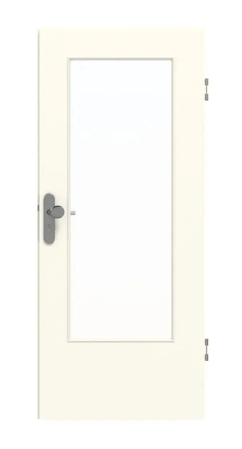 GARANT drzwi wejściowe do mieszkania W980ST15 biel platynowa GHK08 z przeszkleniem LA-DIN