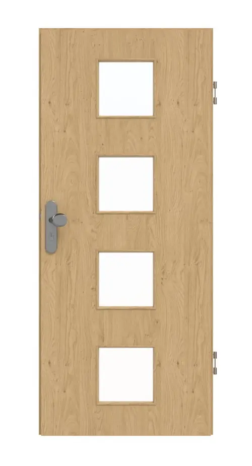 GARANT drzwi wejściowe do mieszkania Authentic Asteiche GCK08 z przeszkleniem LA-10