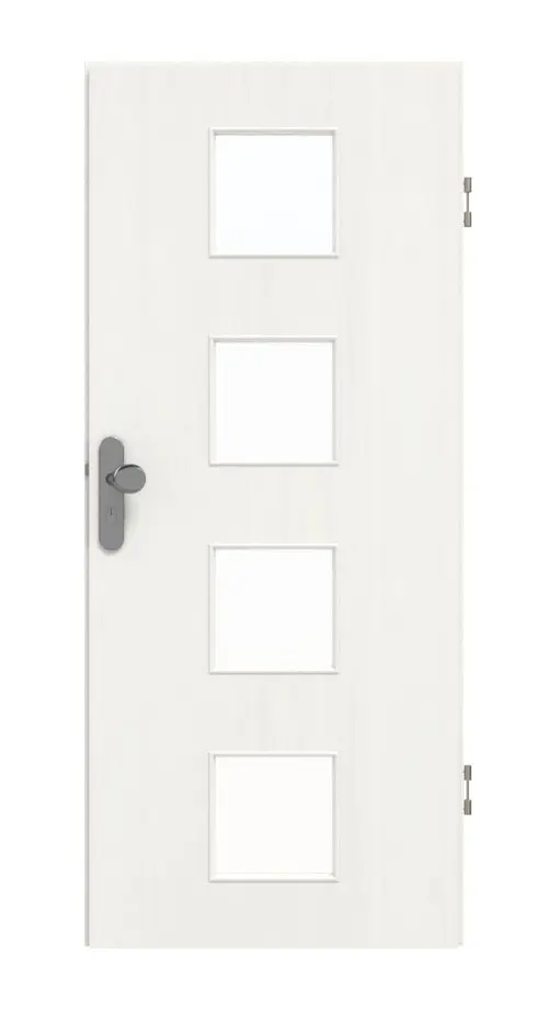 GARANT drzwi wejściowe do mieszkania Authentic Bianco GCK08 z przeszkleniem LA-10