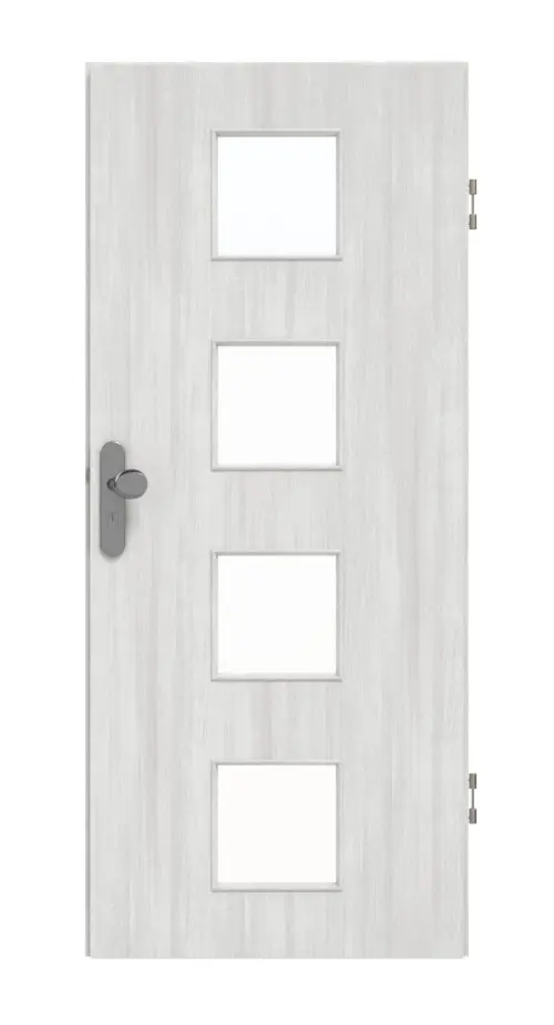 GARANT drzwi wejściowe do mieszkania Authentic Grigio CePaL z przeszkleniem LA-10