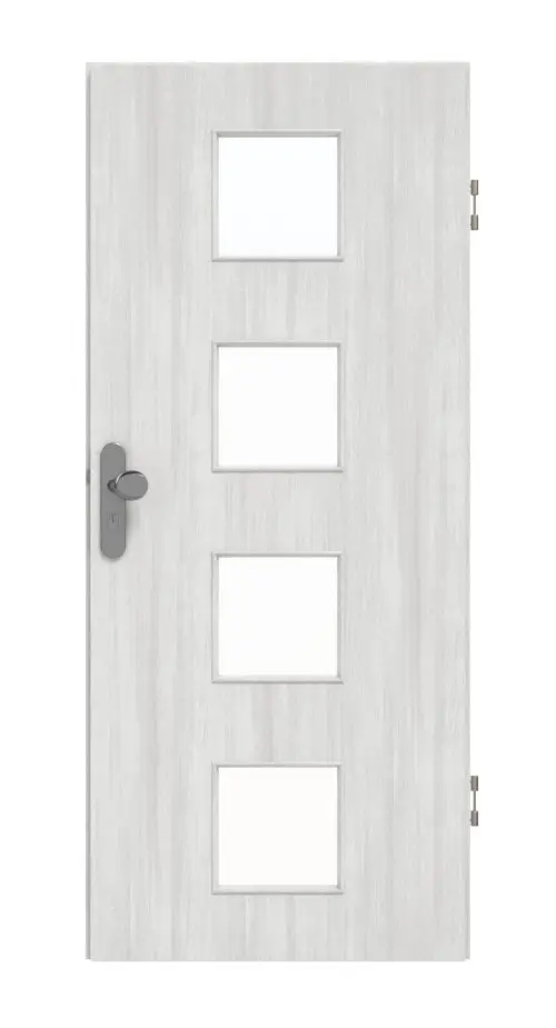 GARANT drzwi wejściowe do mieszkania Authentic Grigio GCK08 z przeszkleniem LA-10