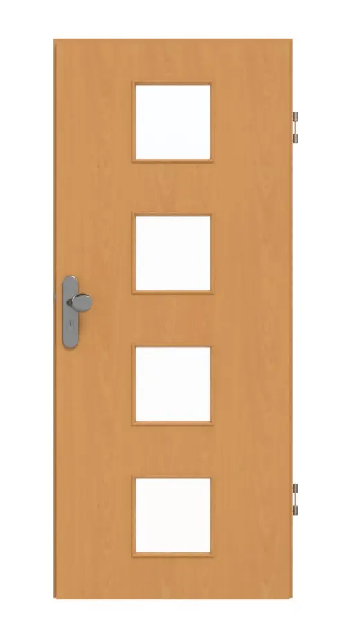 GARANT drzwi wejściowe do mieszkania buk ekskluzywny CePaL z przeszkleniem LA-10