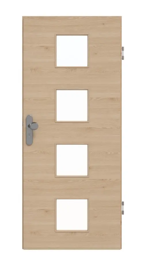 GARANT drzwi wejściowe do mieszkania wzdłuż Authentic Agat GCK08 z przeszkleniem LA-10