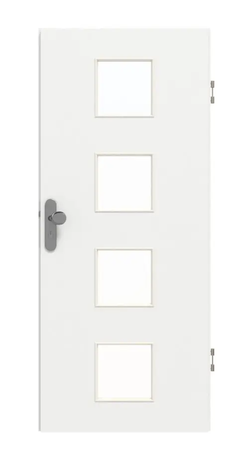 Drzwi wejściowe do mieszkania GARANT D354-60 design Resopal z przeszkleniem LA-10