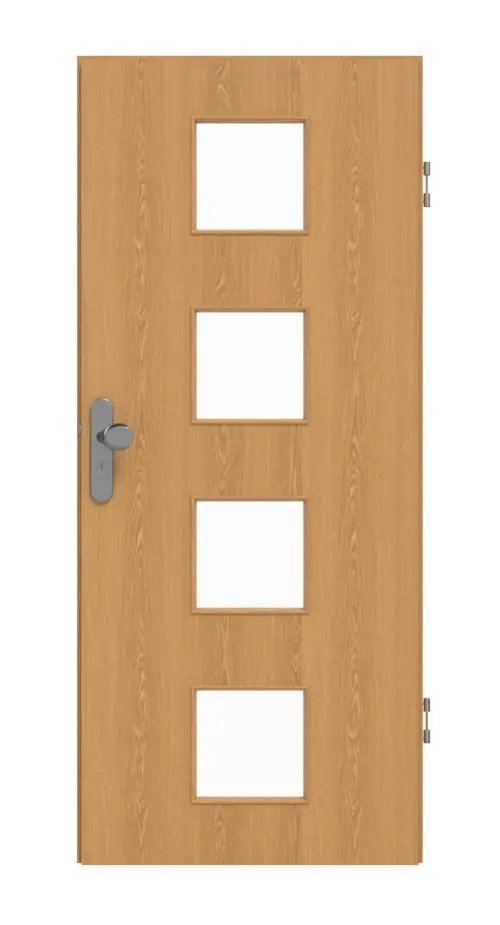 GARANT drzwi wejściowe do mieszkania dąb Premium GCK08 z przeszkleniem LA-10