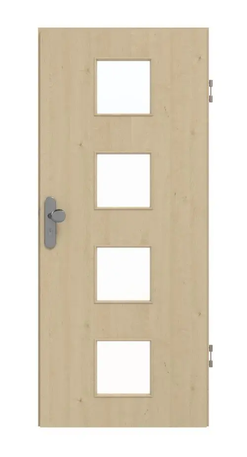 GARANT drzwi wejściowe do mieszkania Natura klon CePaL z przeszkleniem LA-10
