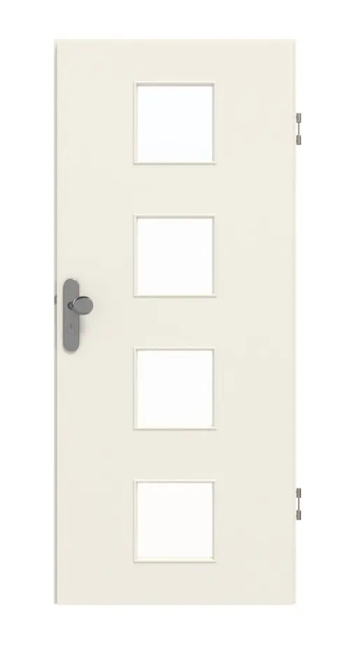 GARANT drzwi wejściowe do mieszkania biały lakier 9010 GHK08 z przeszkleniem LA-10