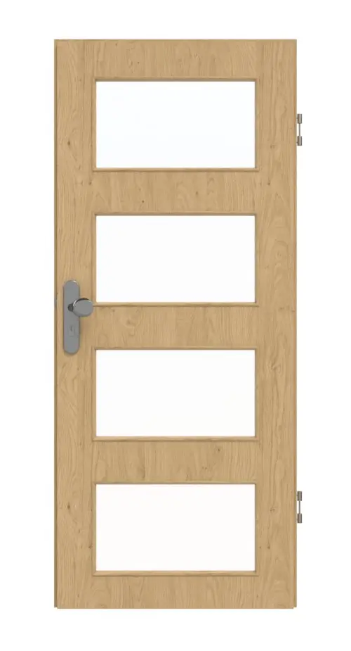 GARANT drzwi wejściowe do mieszkania Authentic dąb sękaty GCK08 z przeszkleniem LA-11