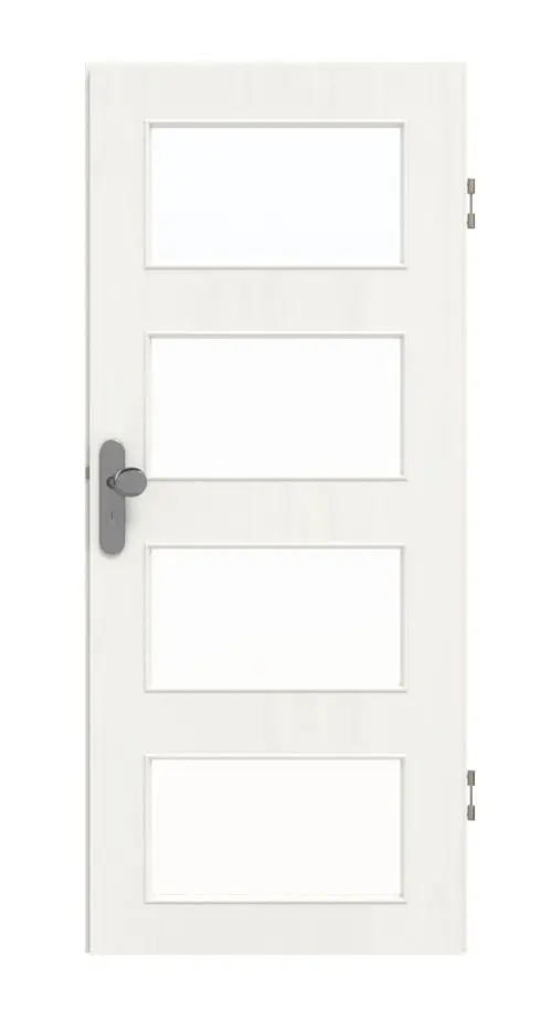 GARANT drzwi wejściowe do mieszkania Authentic Bianco CePaL z przeszkleniem LA-11