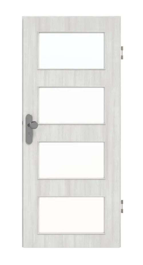 GARANT drzwi wejściowe do mieszkania Authentic Grigio CePaL z przeszkleniem LA-11