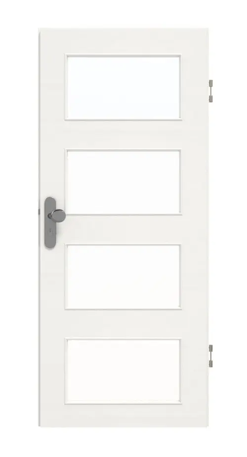 GARANT Drzwi wejściowe do mieszkania Quer Authentic Bianco GCK08 z przeszkleniem LA-11