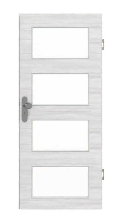 GARANT drzwi wejściowe do mieszkania wzdłuż Authentic Grigio GCK08 z przeszkleniem LA-11