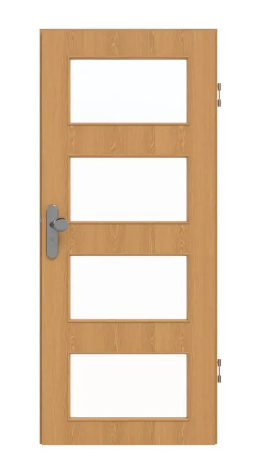 GARANT drzwi wejściowe do mieszkania dąb Premium CePaL z przeszkleniem LA-11