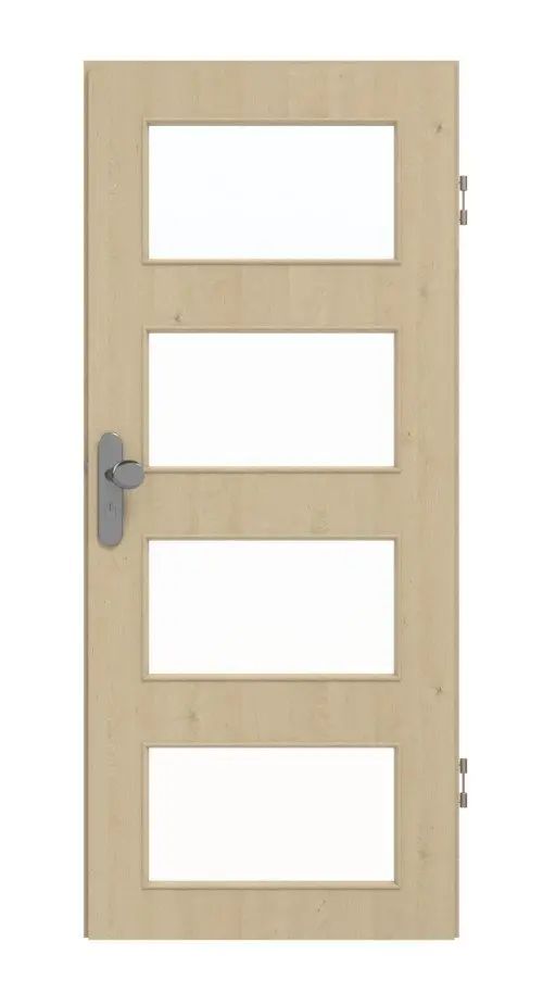 GARANT drzwi wejściowe do mieszkania Natura Ahorn CePaL z przeszkleniem LA-11