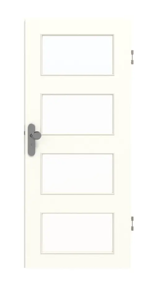 GARANT drzwi wejściowe do mieszkania U11026SD biel kryształowa GHK08 z przeszkleniem LA-11