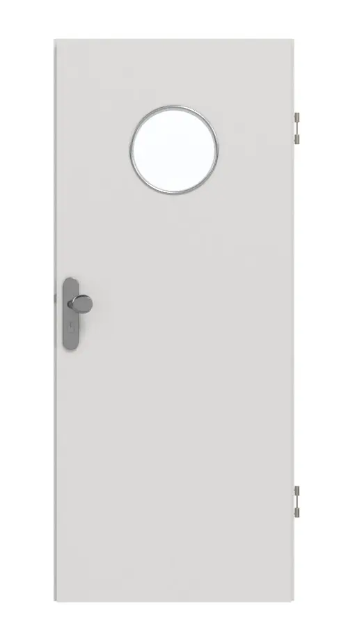 GARANT drzwi wejściowe do mieszkania 0160-60 srebro Grey CePaL z przeszkleniem LA-12