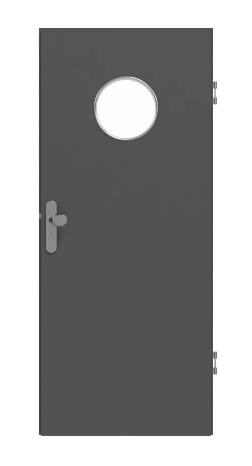 GARANT drzwi wejściowe do mieszkania 10622-60 heban CePaL z przeszkleniem LA-12