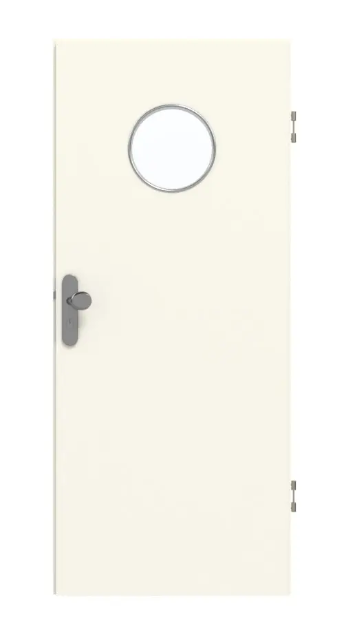 GARANT drzwi wejściowe do mieszkania 9417-60 Snow White CePaL z przeszkleniem LA-12