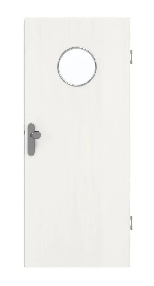 GARANT drzwi wejściowe do mieszkania Authentic Bianco CePaL z przeszkleniem LA-12