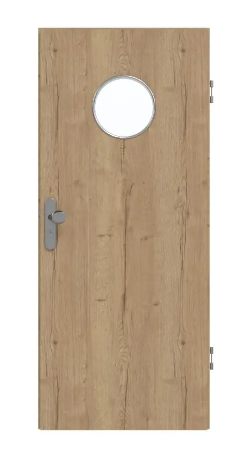 GARANT drzwi wejściowe do mieszkania Authentic dąb szczelinowy GCK08 z przeszkleniem LA-12