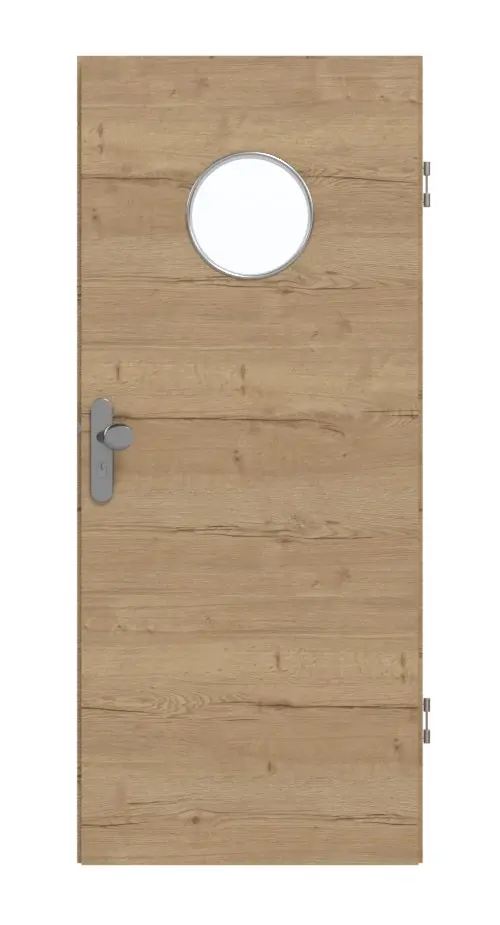 GARANT drzwi wejściowe do mieszkania wzdłuż Authentic dąb szczelinowy GCK08 z przeszkleniem LA-12