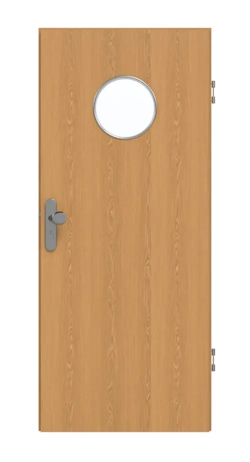GARANT drzwi wejściowe do mieszkania dąb Premium CePaL z przeszkleniem LA-12