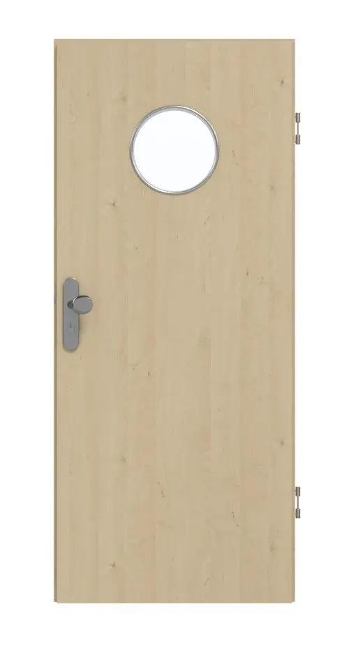 GARANT drzwi wejściowe do mieszkania Natura klon CePaL z przeszkleniem LA-12