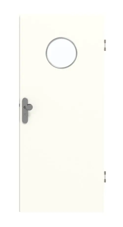 GARANT drzwi wejściowe do mieszkania U11026SD biel kryształowa GHK08 z przeszkleniem LA-12