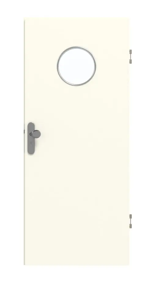 GARANT drzwi wejściowe do mieszkania W980ST15 biel platynowa GHK08 z przeszkleniem LA-12