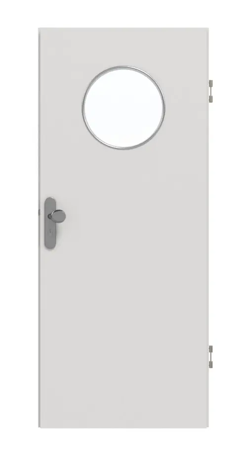 GARANT drzwi wejściowe do mieszkania 0160-60 Silver Grey CePaL z przeszkleniem LA-13