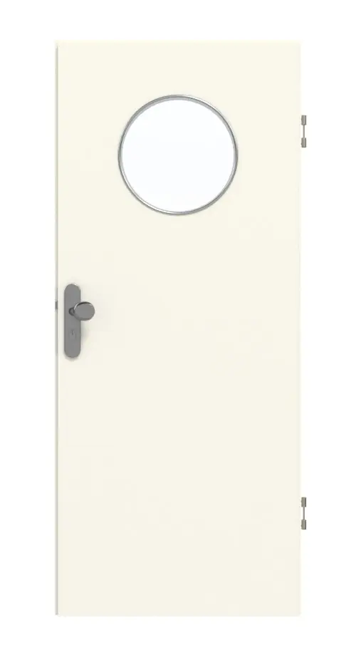 GARANT drzwi wejściowe do mieszkania 9417-60 Snow White CePaL z przeszkleniem LA-13