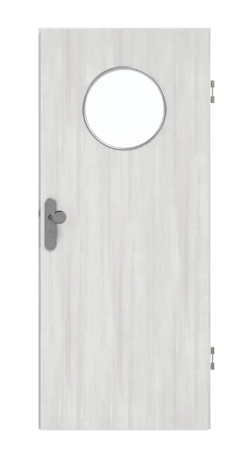 GARANT drzwi wejściowe do mieszkania Authentic Grigio GCK08 z wycięciem na szybę LA-13