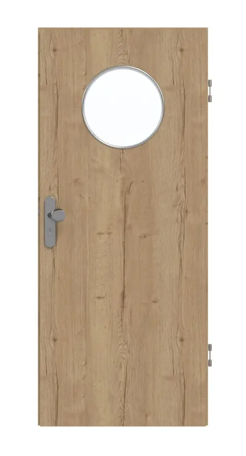 GARANT drzwi wejściowe do mieszkania Authentic dąb szczelinowy GCK08 z przeszkleniem LA-13