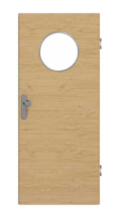 GARANT drzwi wejściowe do mieszkania wzdłuż Authentic dąb sękaty GCK08 z przeszkleniem LA-13